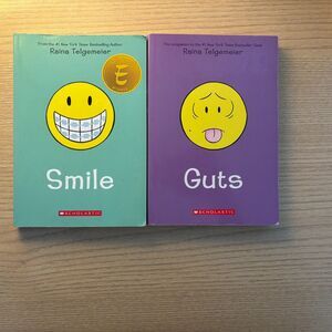 Raima Telgemeier Guts and Smile Paperback Book Set of 2